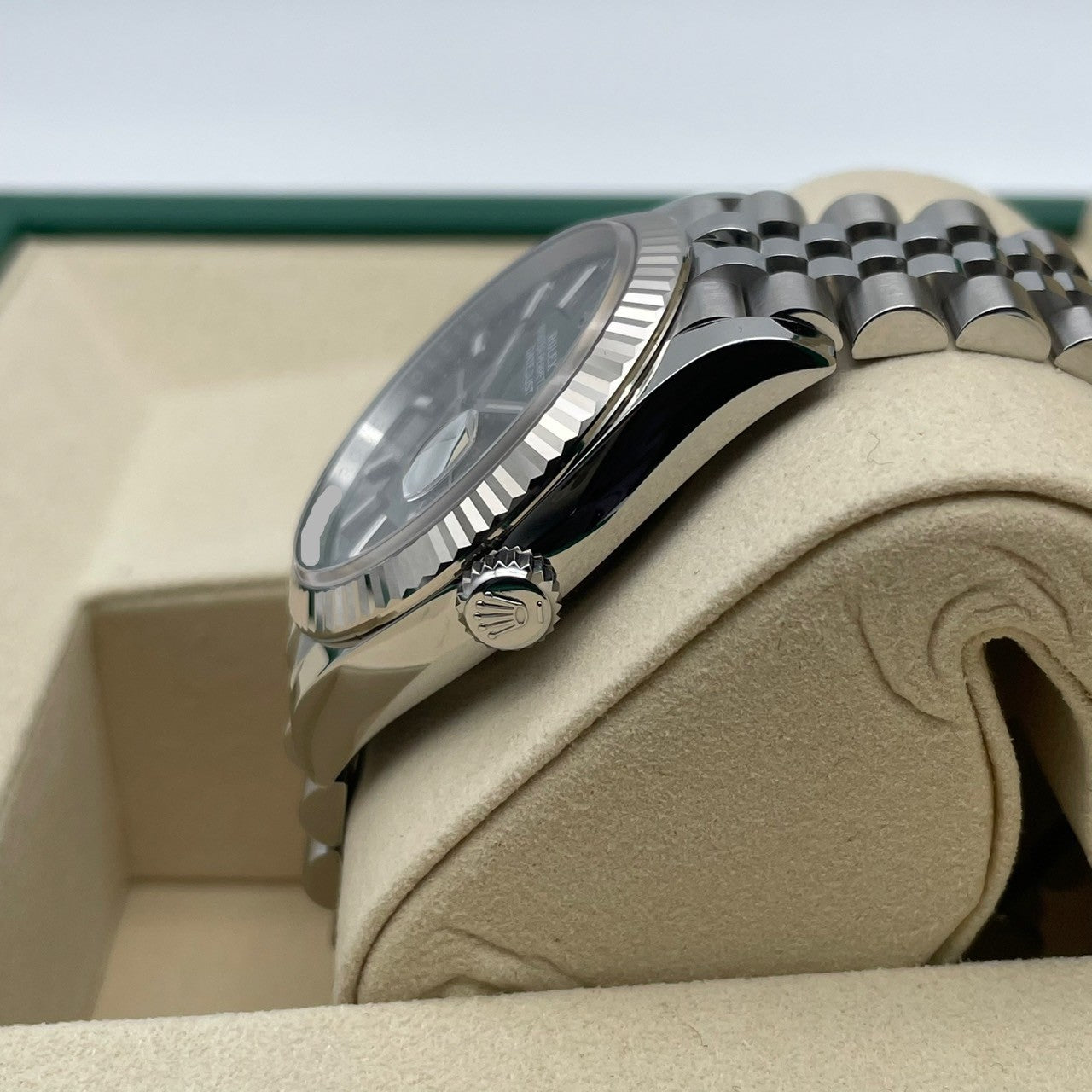 Rolex Datejust 126234 Mint Green Jubilee Bracelet 36mm