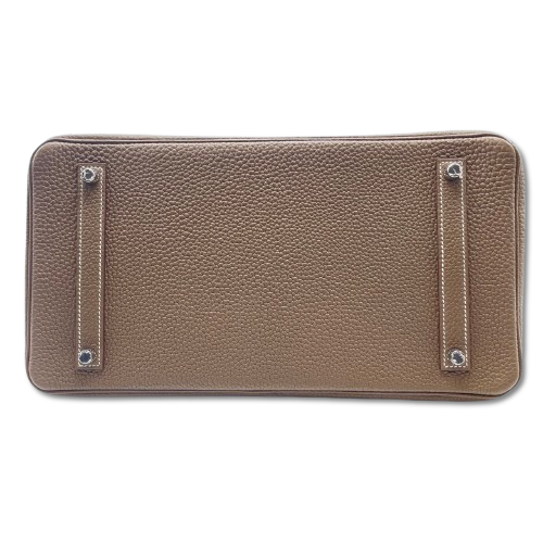 Pre-Owned Hermes Birkin 35 Etoup Togo Silver Fittings U Engraved