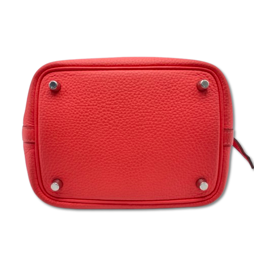 Hermes Picotin Lock PM Rose Texas Torillon Clemence Silver Fittings w 새겨 져