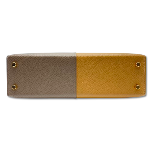 プレオウンド エルメス ケリー カザック 20 エトゥープ/セサミ ゴールド金具 U刻印