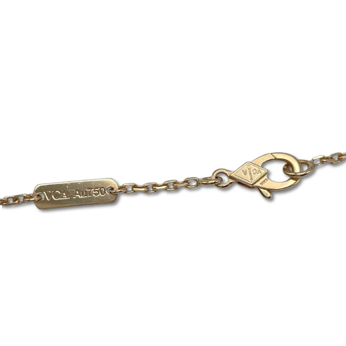 Pre-Owned Van Cleef & Arpels Vintage Alhambra Pendant VCARP4KK00 Mother of Pearl Rose Gold