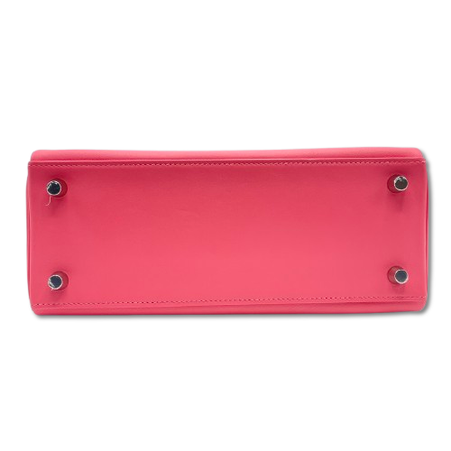 プレオウンド エルメス ケリー 25 ローズアザレ スイフト シルバー金具 B刻印