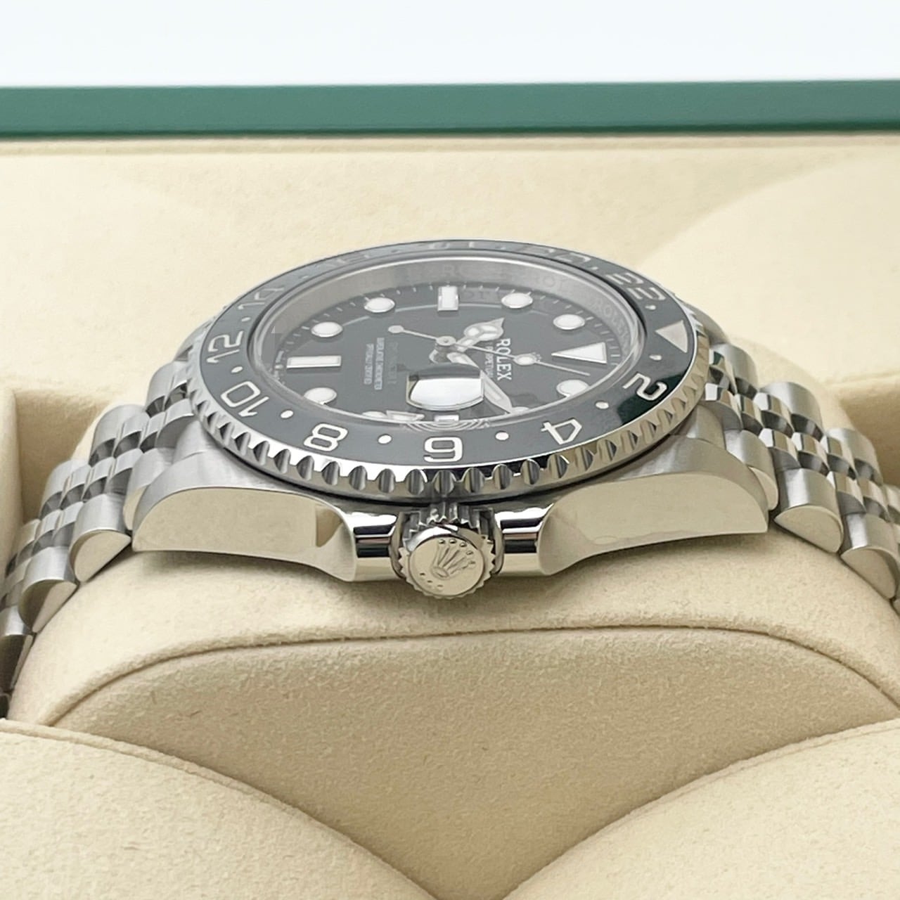 Pre-Owned Rolex GMT Master II 126710GRNR Black Jubilee Bracelet 40mm