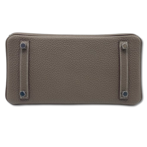 중고 에르메스 버킨 25 에투페 토고 실버 하드웨어 K 스탬프