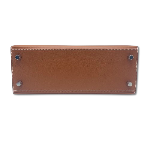 중고 에르메스 켈리 25 골드 보 마담 실버 하드웨어 K 스탬프 중고