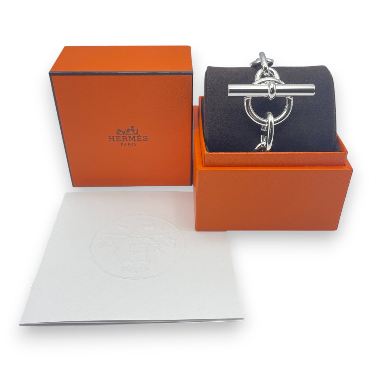 プレオウンドエルメス シェーヌ・ダンクル ブレスレット TGM シルバー925 10コマ