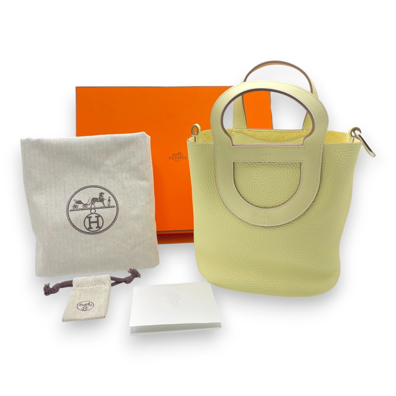 爱马仕在环PM乔娜米尔顿trillionclemans银色金属零件W刻印