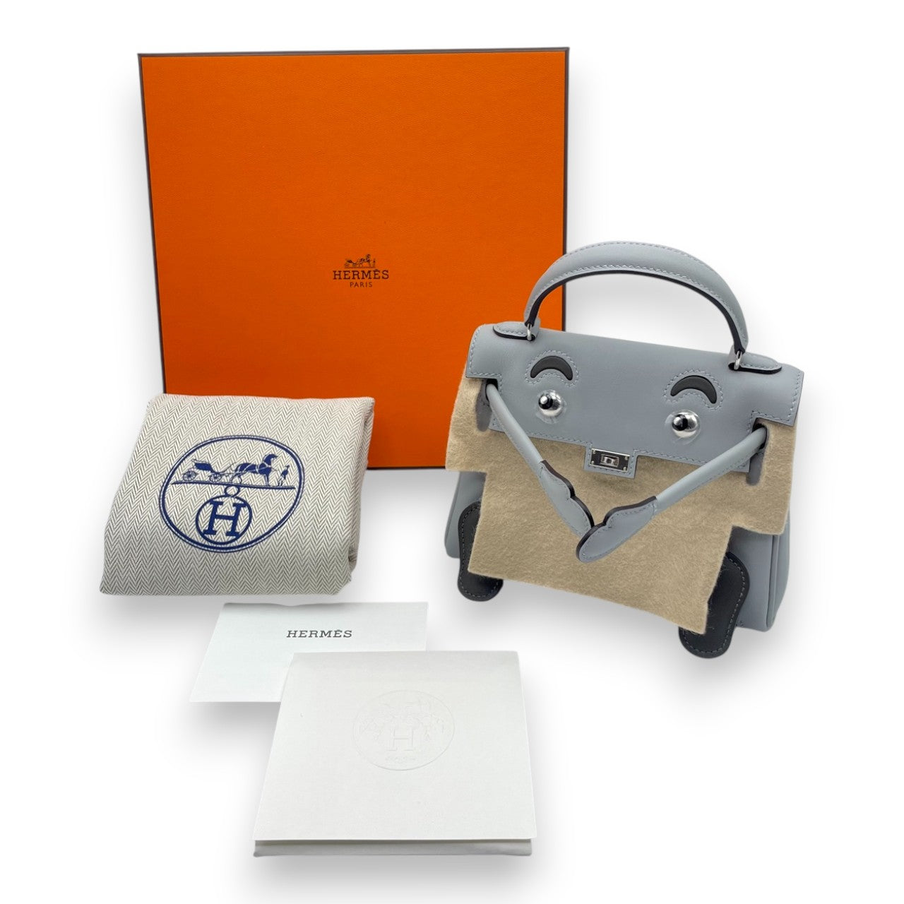 プレオウンドエルメス ケリードール 16 グリパンタン スイフト シルバー金具 K刻印