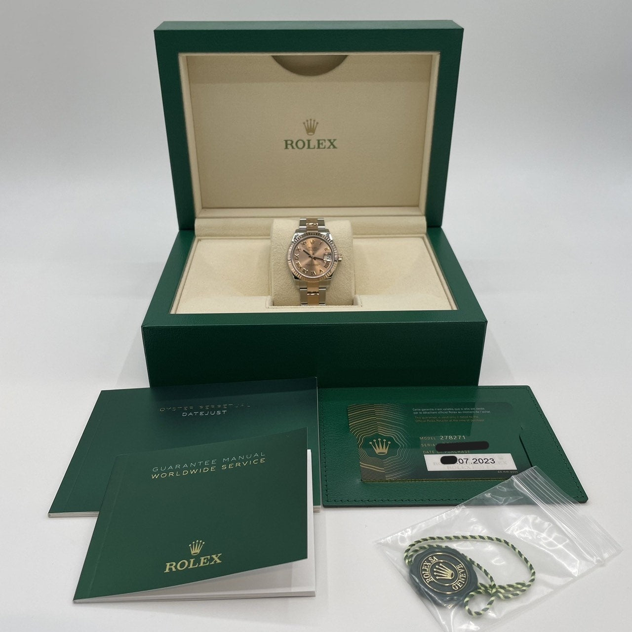 プレオウンド ロレックス デイトジャスト 278271 ロゼ ローマン オイスターブレス 31mm