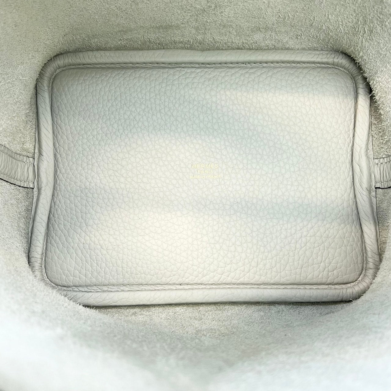 Hermes Picotan Lock PM Taurillon Clemence Grineve 金色五金配件 B 雕刻