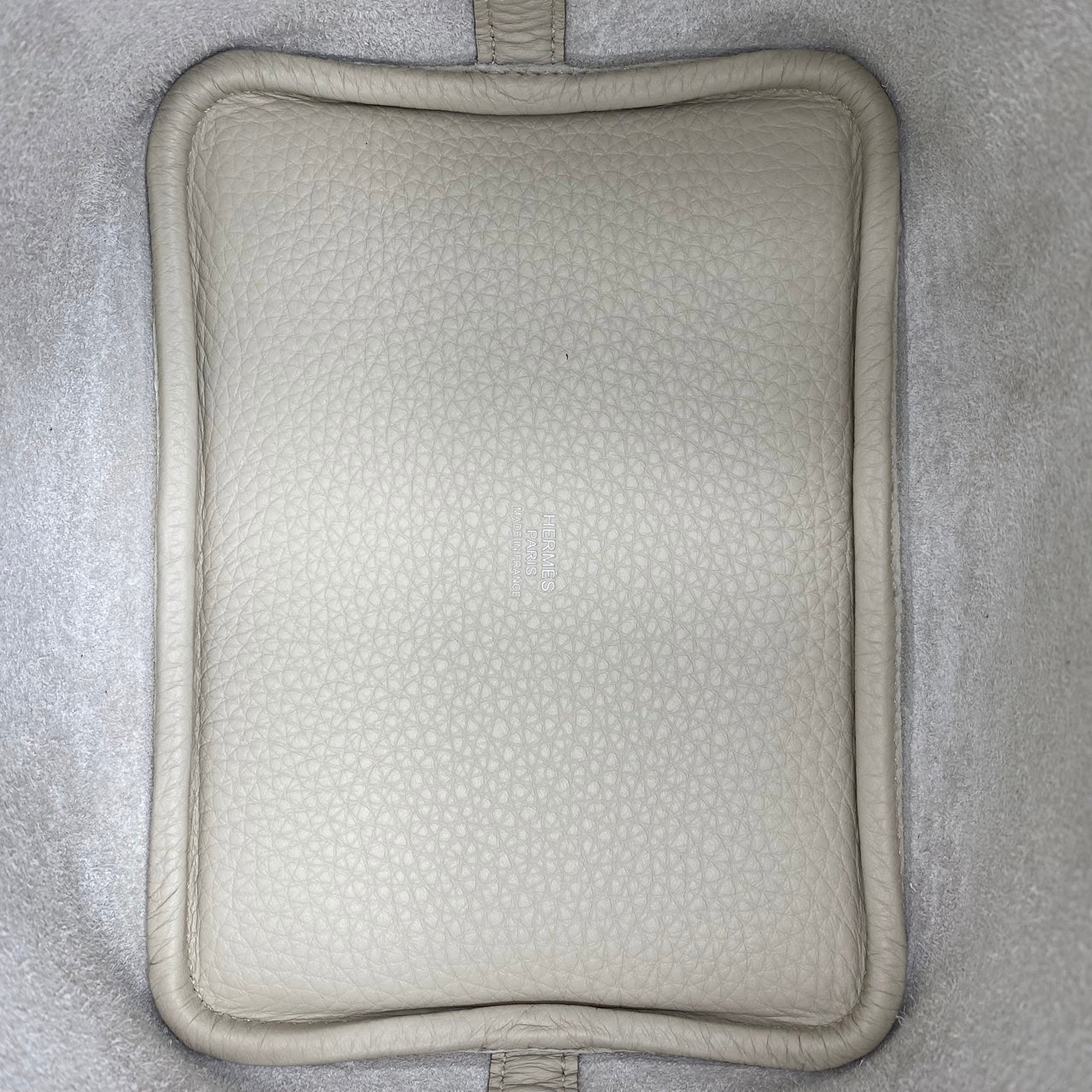 Hermes Picotin Lock PM Beton Torillon Clemence Silver Metal Fittings B 조각.