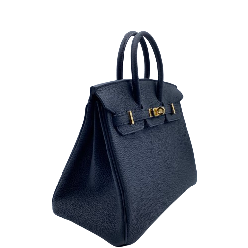 Hermes Birkin 25 Noir Togo Gold Hardware B가 새겨 져 있습니다