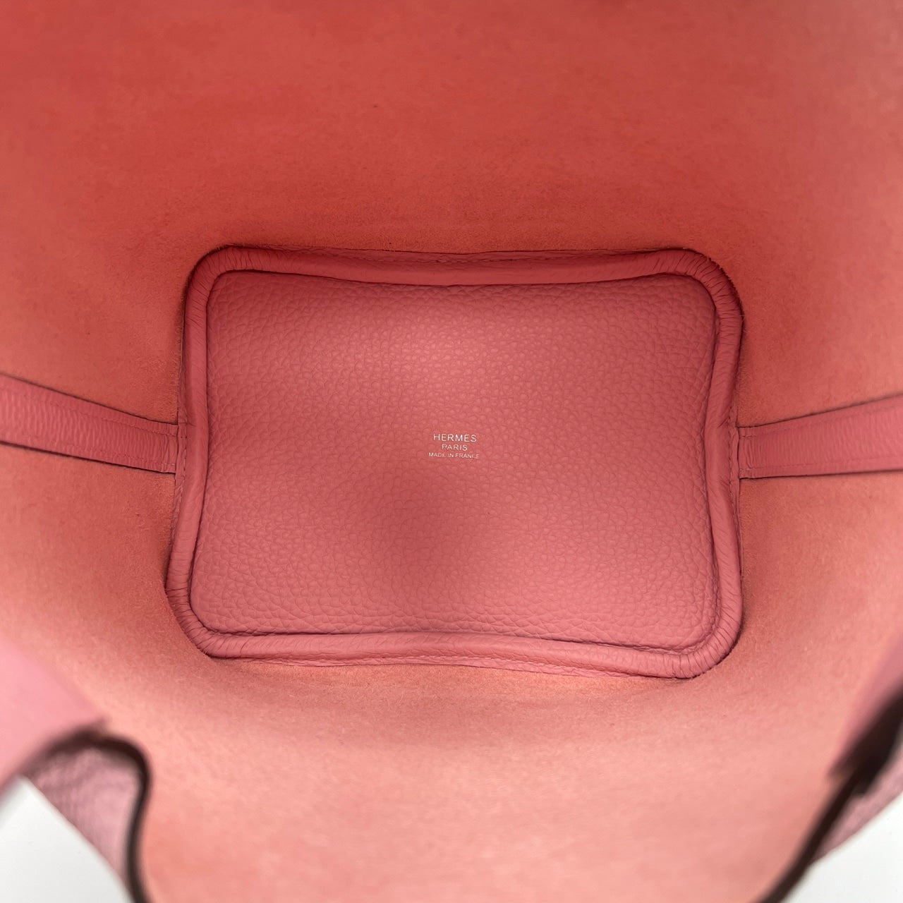 Hermes Picotin Lock PM Rose Sakura Torillon Clemence Silver Metal Fittings B 조각.
