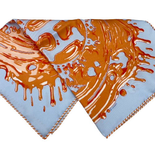 プレオウンド エルメス ガヴロッシュ Peinture Fraiche カレ45 シルク