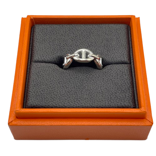 Pre-Owned Hermes Chaine d'Ankle-Enchenée Silver 925