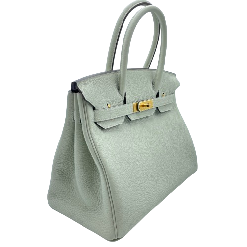 Hermes Birkin 30 Grineve Togo Gold Hardware B가 새겨 져 있습니다