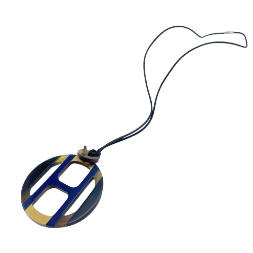 Hermes H Equipe 水牛角漆吊坠
