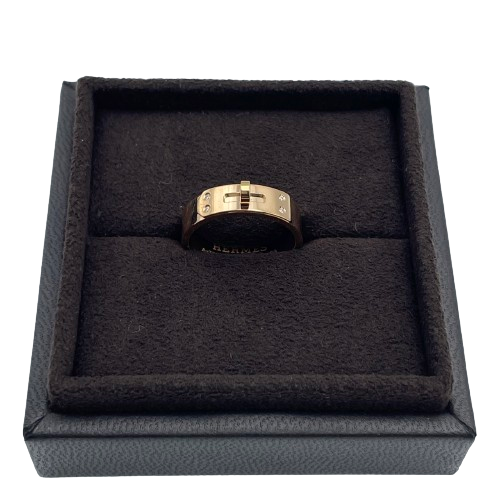 Pre-Owned Hermes Kelly Ring No. 13 Pink Gold 750/1000