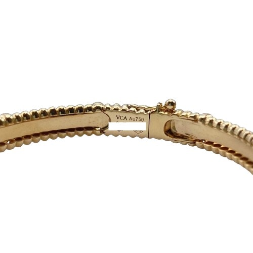 Van Cleef & Arpels Perle Sweet Clover Bracelet Small Model VCARP6X100 18K 로즈 골드/다이아몬드