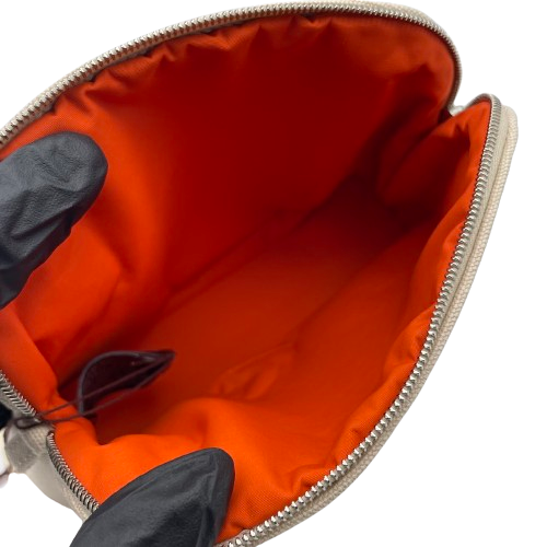 【低于标价】Hermes Bolide 小包 迷你天然帆布 银扣
