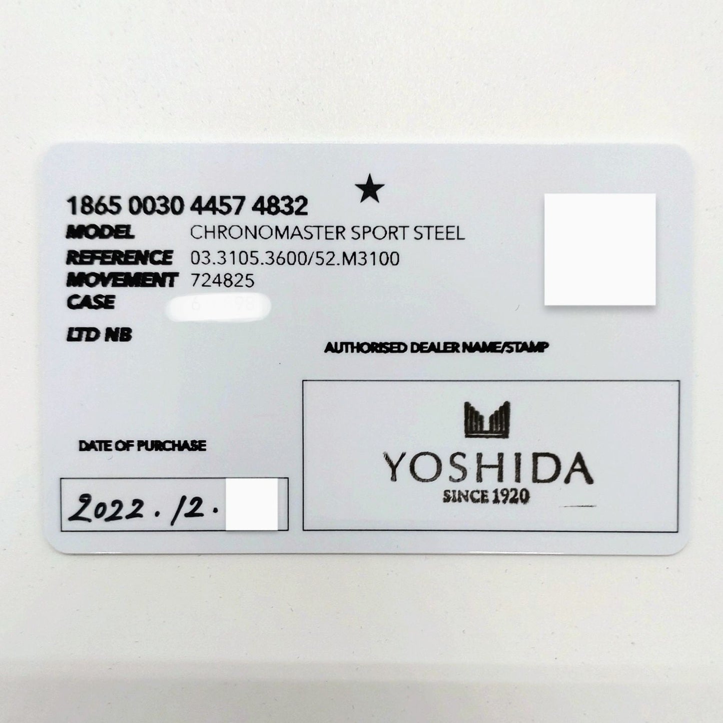 Pre-Owned Zenith Chronomaster Sport 03.3105.3600/52.M3100 Aqua Blue 41mm