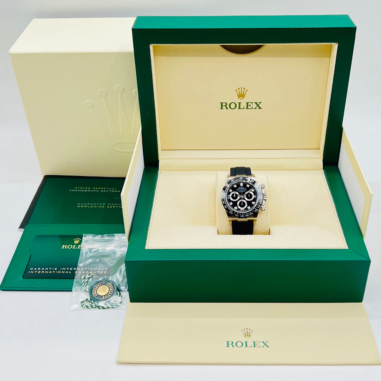 劳力士 Daytona 8P 镶钻 116519LNG 黑色 40mm 白金橡胶
