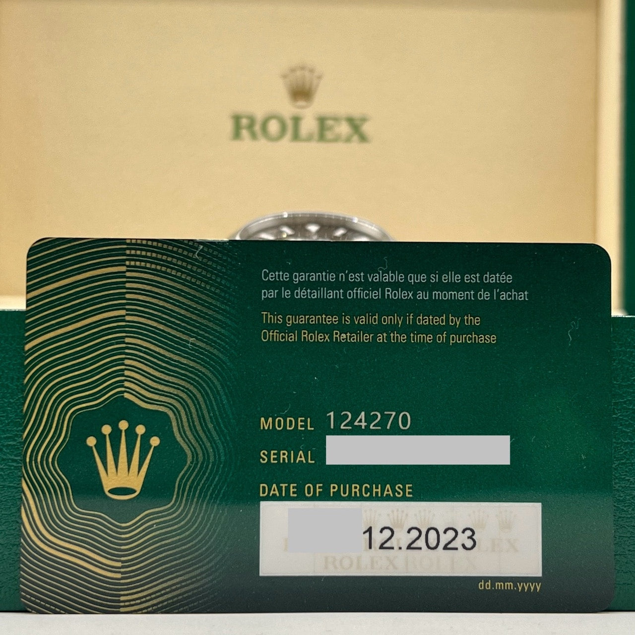 Pre-Owned Rolex Explorer I 124270 Black 36mm