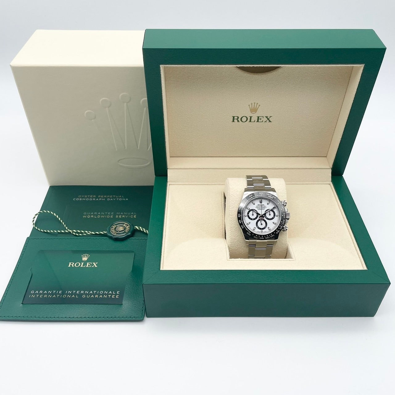 사전 소유 롤렉스 데이토나 116500LN 굴 팔찌 흰색 40mm