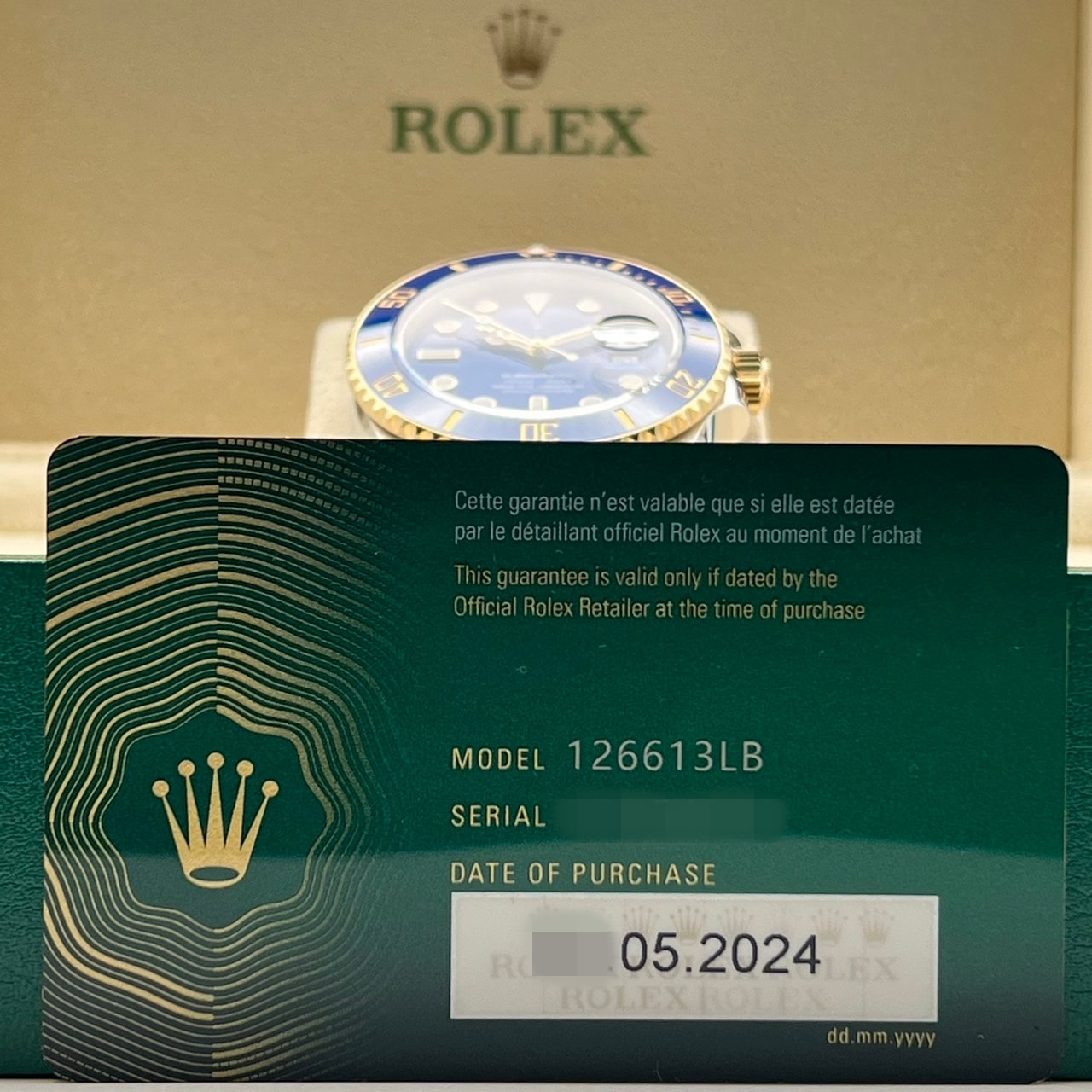 [2024 년 5 월 지불! holex 롤렉스 서브 마리너 날짜 126613LB 굴 팔찌 로얄 블루 41mm