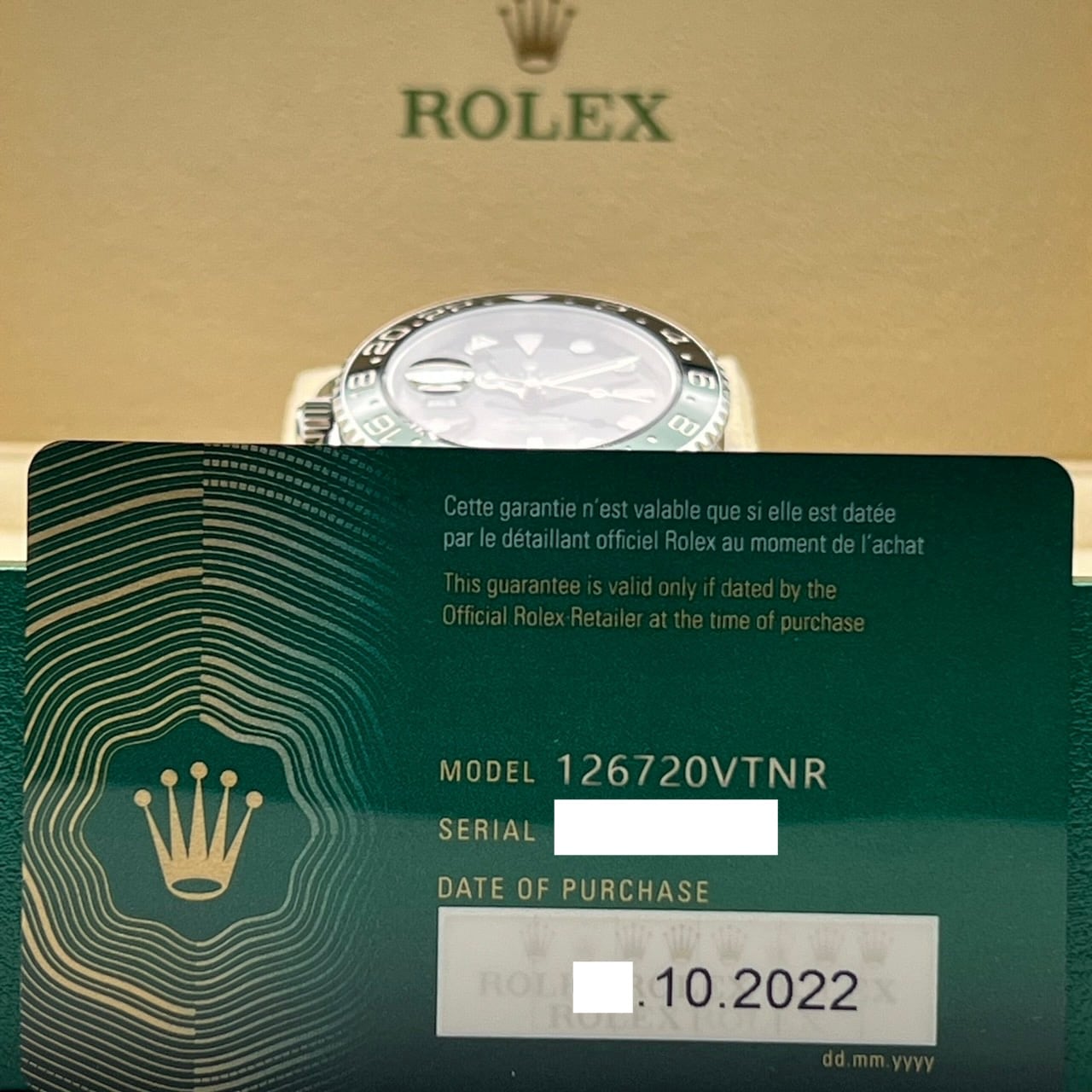 Pre-Owned Rolex GMT Master II 126720VTNR Oyster Bracelet 40mm