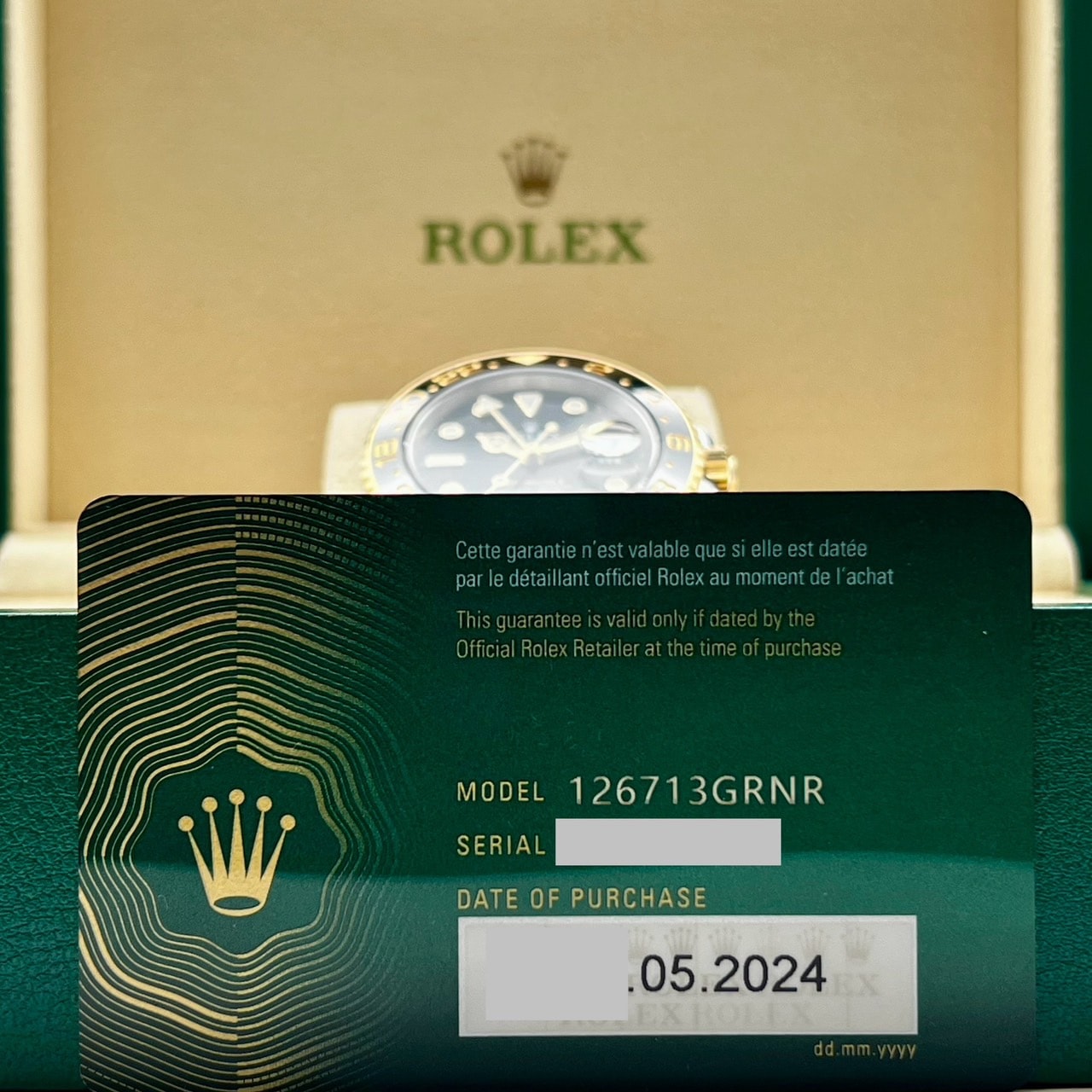 Pre-Owned Rolex GMT Master II 126713GRNR 40mm