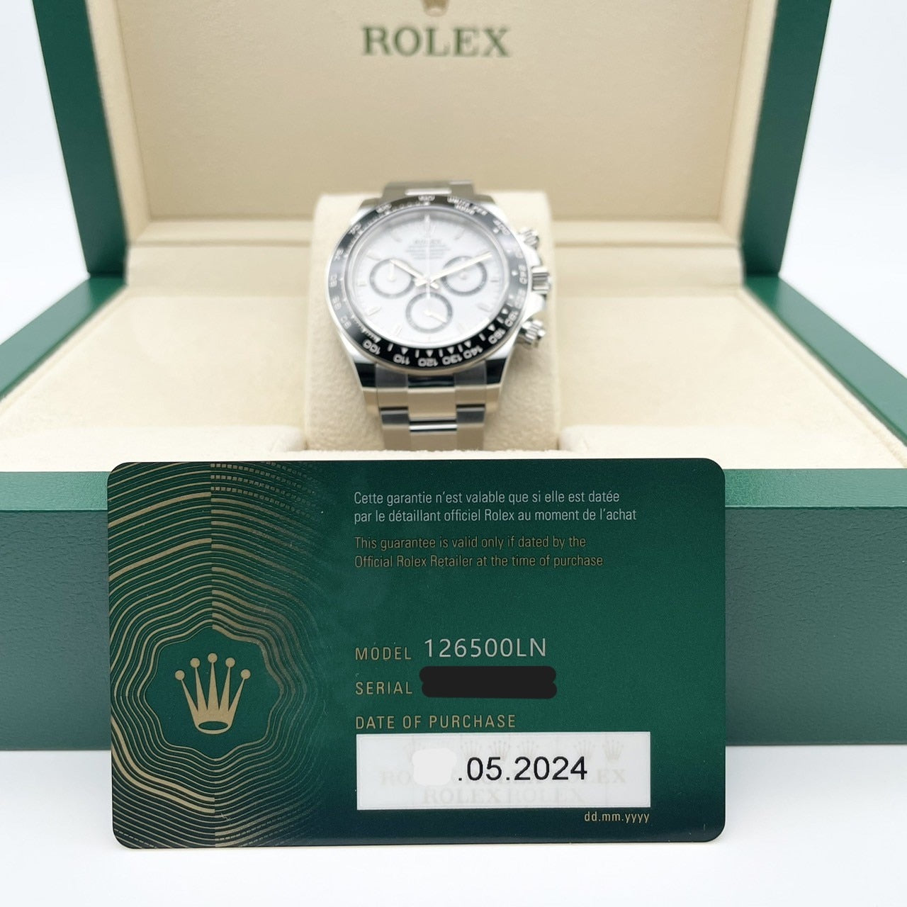 プレオウンド ロレックス デイトナ 126500LN ホワイト 40mm