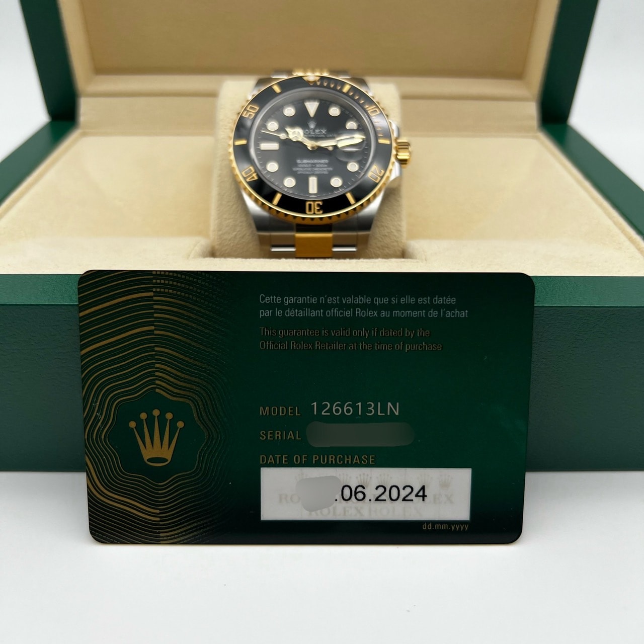プレオウンド ロレックス サブマリーナデイト 126613LN ブラック 41mm