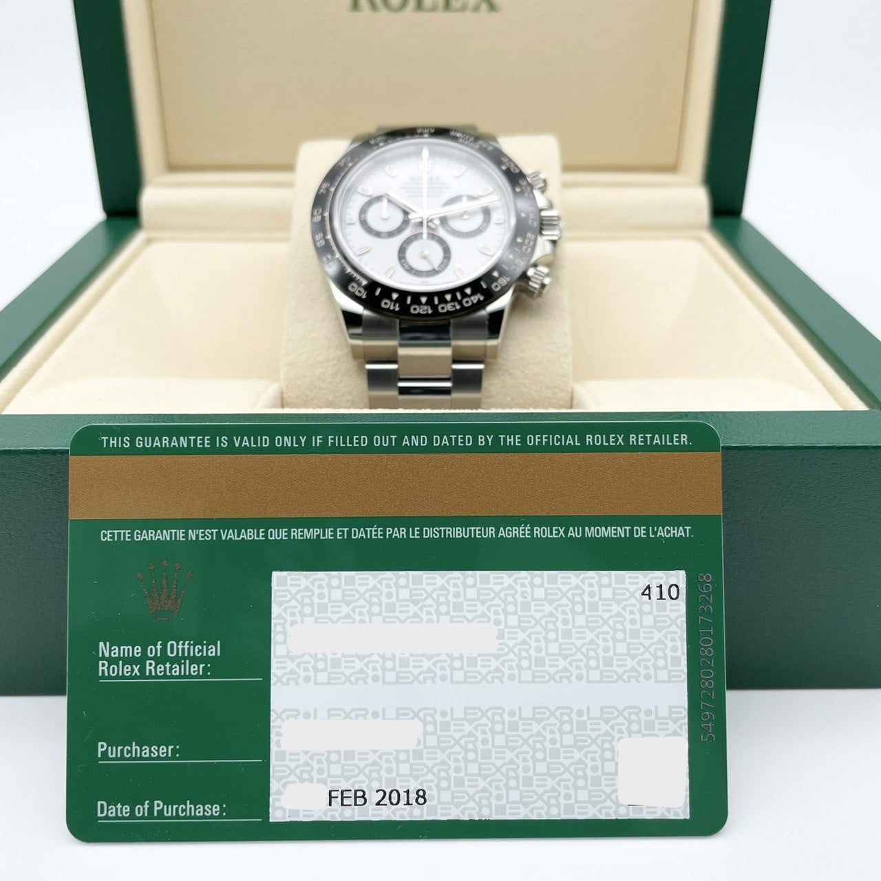 プレオウンド ロレックス デイトナ 116500LN ホワイト オイスターブレス 40mm