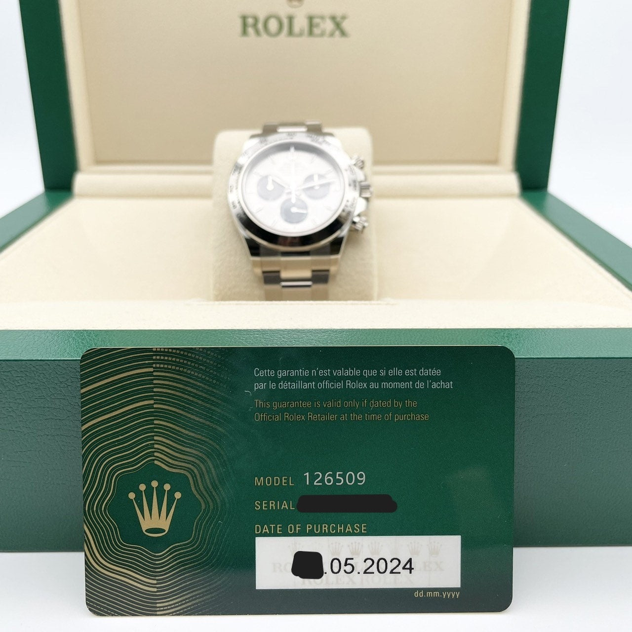 Rolex Daytona 126509 Steel & Bright Black 40mm