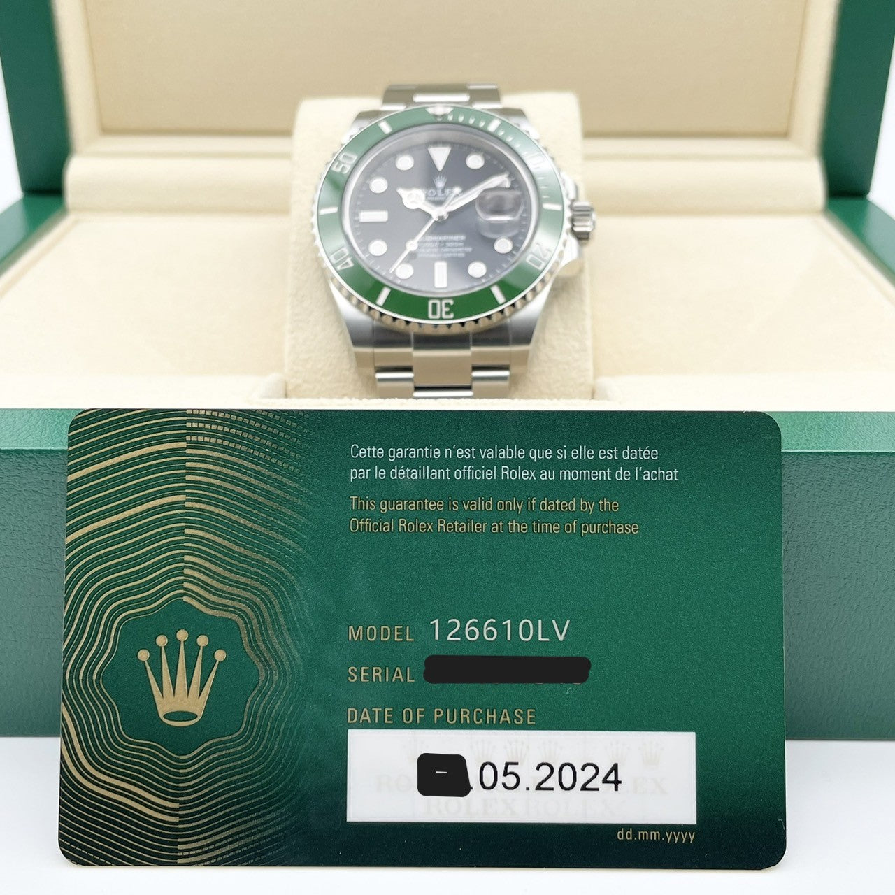 プレオウンド ロレックス サブマリーナ デイト 126610LV ブラック 41mm