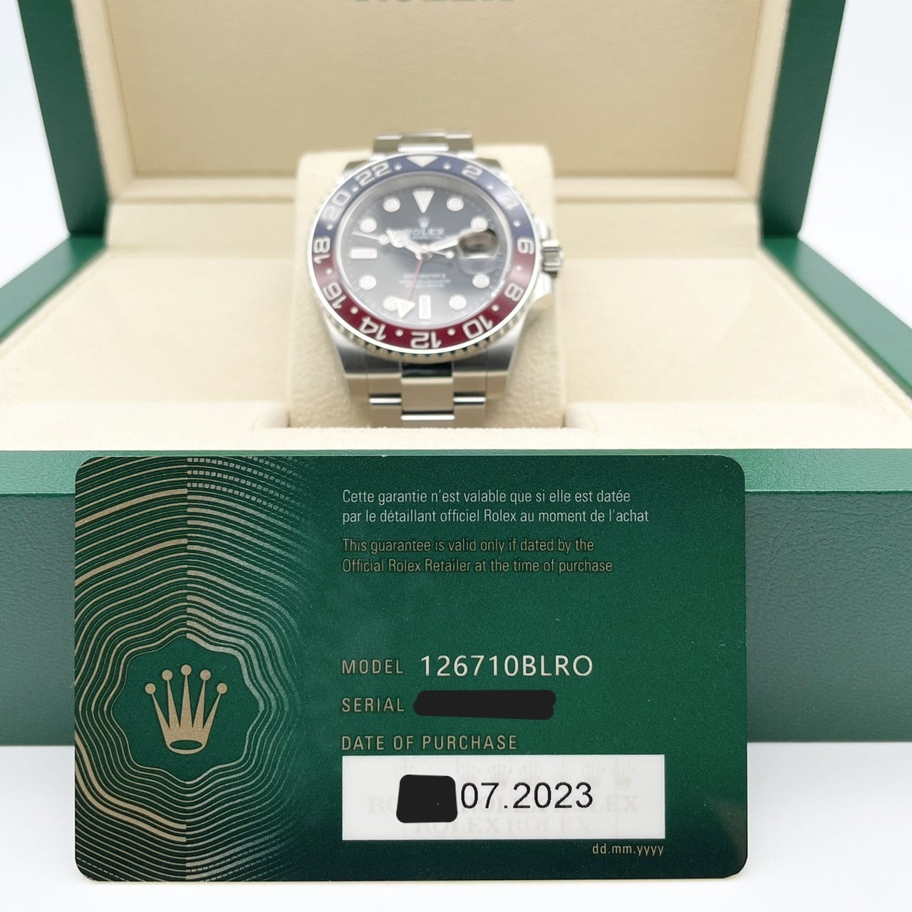 Rolex GMT Master II 126710BLRO Oyster Bracelet Black 40mm
