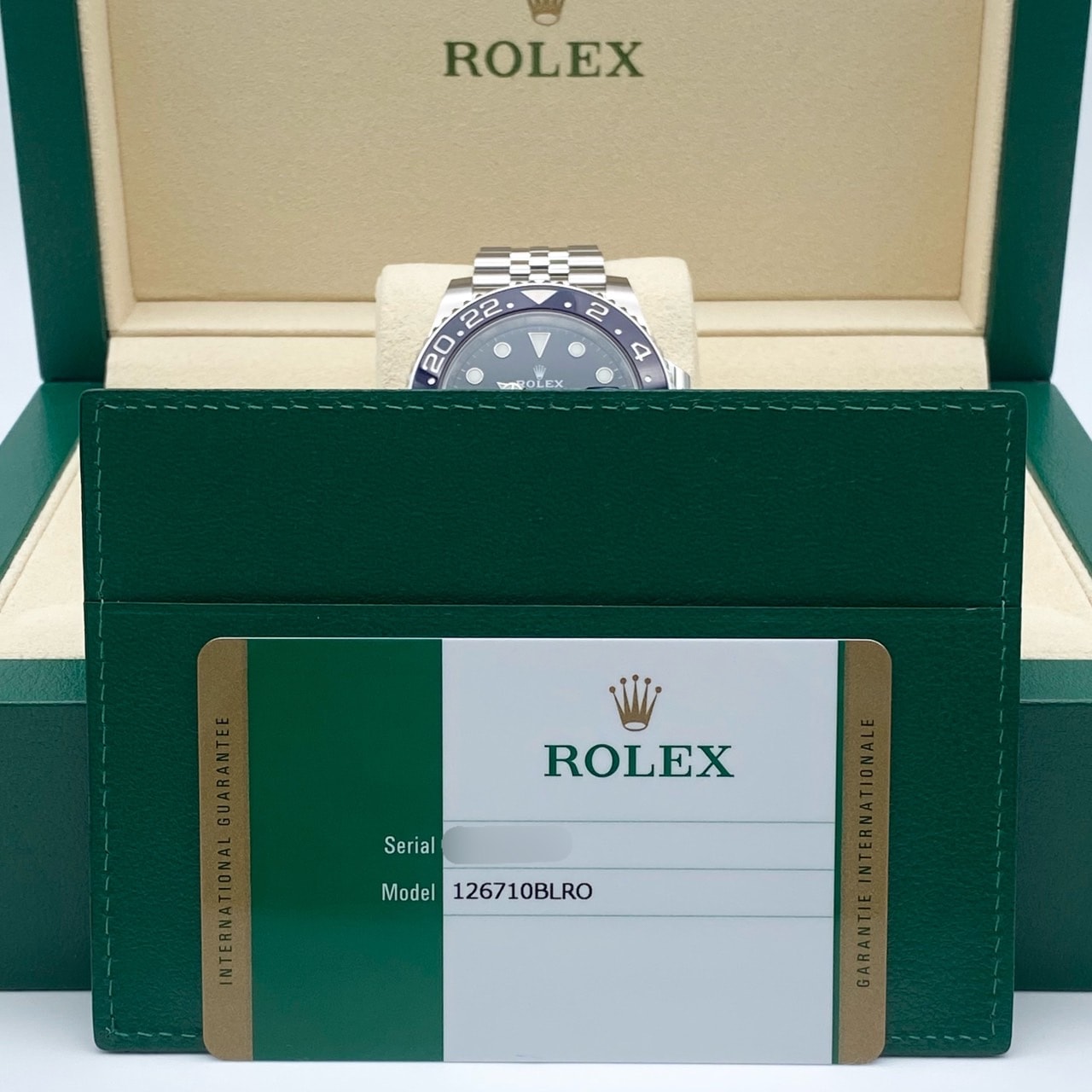 롤렉스 GMT 마스터 II 126710Blro Jubilee 팔찌 검은 40mm