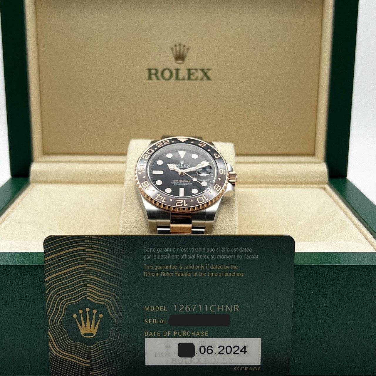 롤렉스 GMT 마스터 II 126711CHNR Black 40mm