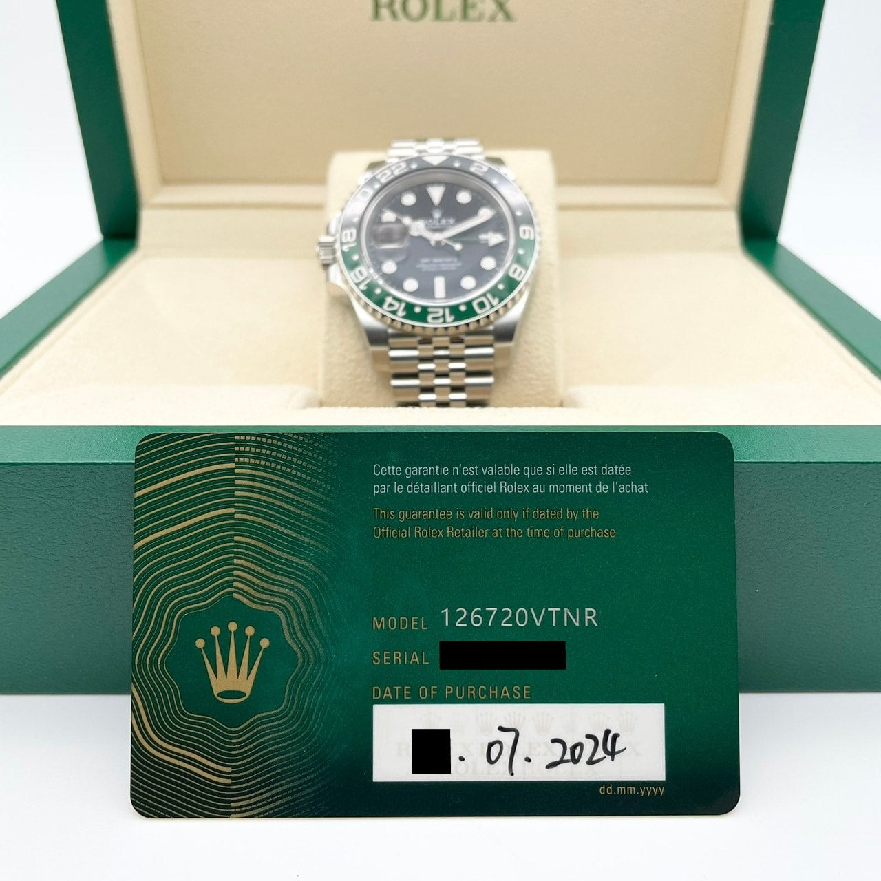 롤렉스 GMT 마스터 II 126720VTNR JUBILEE 팔찌 40mm