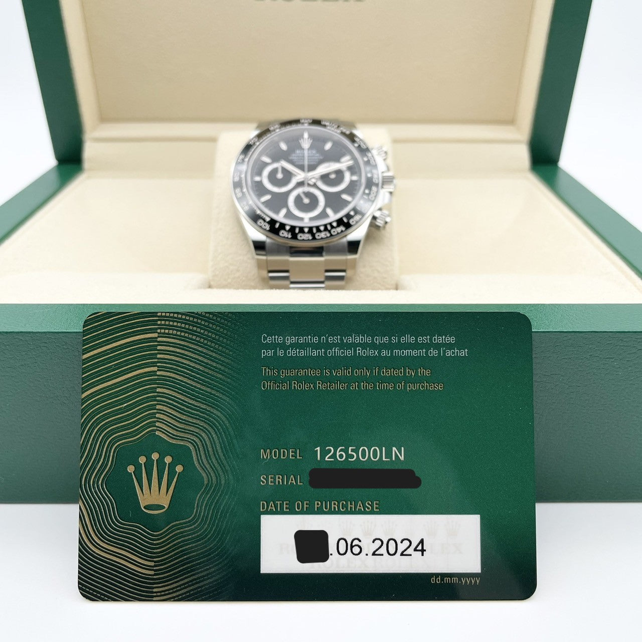 プレオウンド ロレックス デイトナ 126500LN ブラック 40mm ステンレススチール オイスターブレス