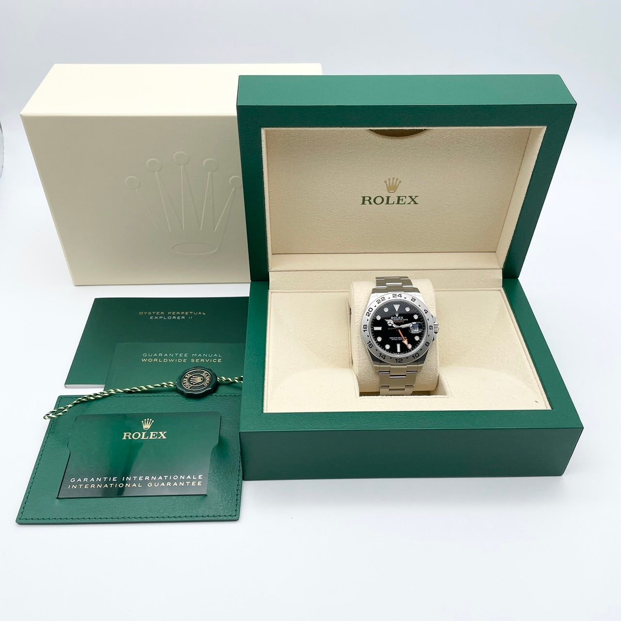 Pre-Owned Rolex Explorer II 226570 Oyster Bracelet Black 42mm