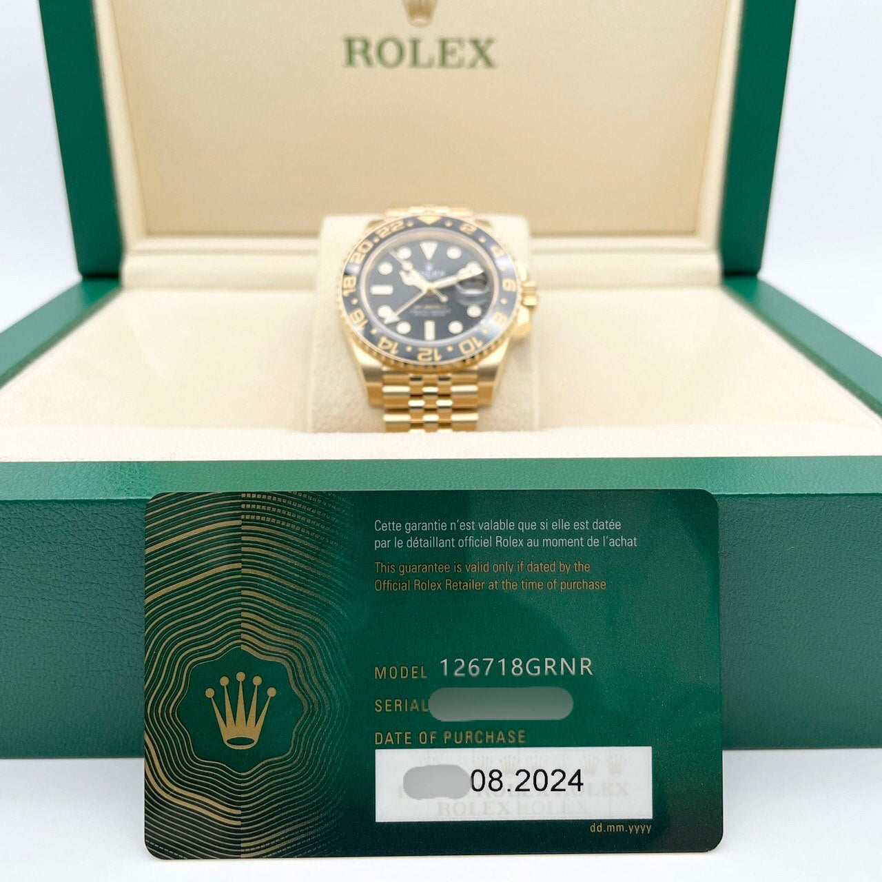 사전 소유 롤렉스 GMT 마스터 II 126718GRNR Jubilee Bracelet Black