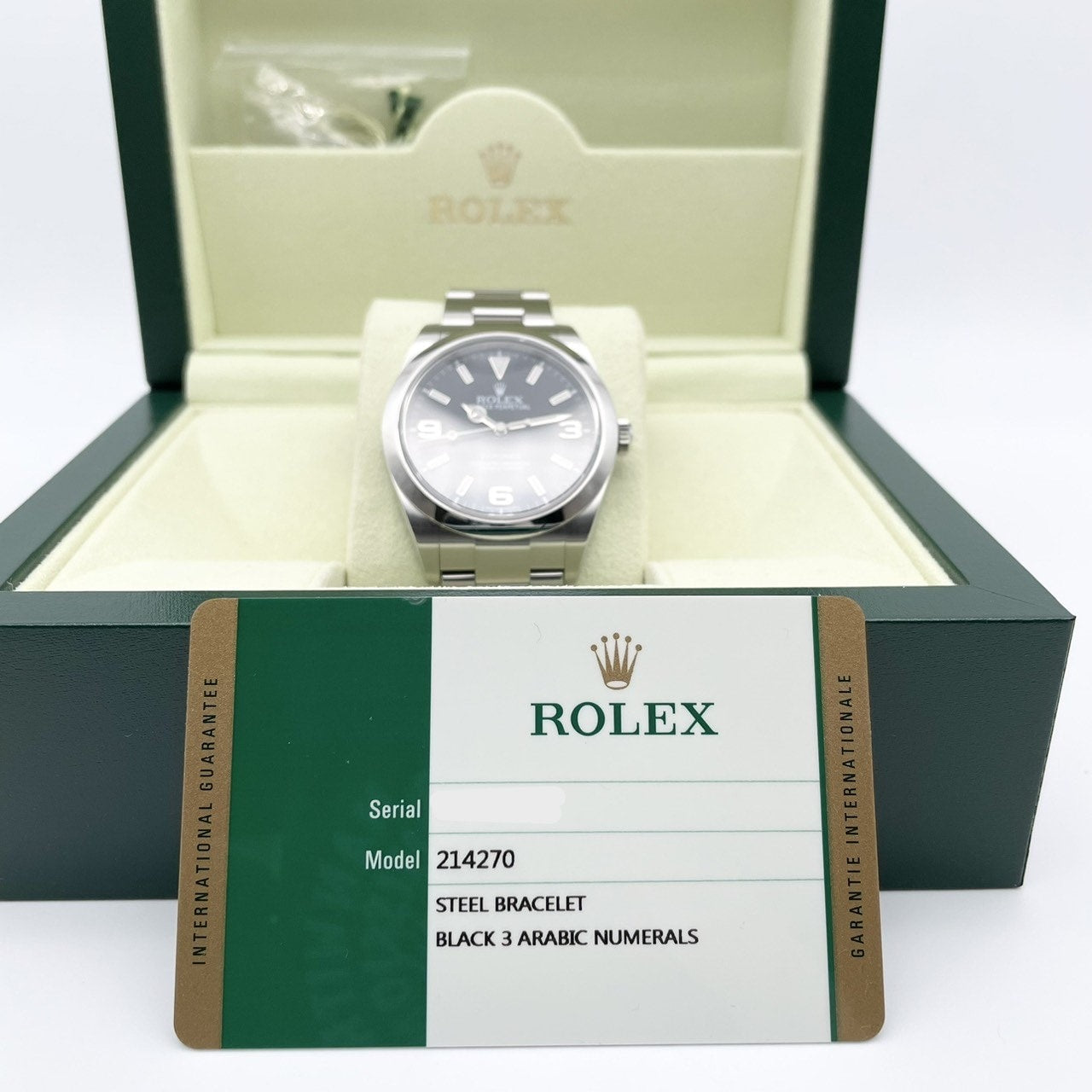 プレオウンド ロレックス エクスプローラーI 214270 ブラック 39mm
