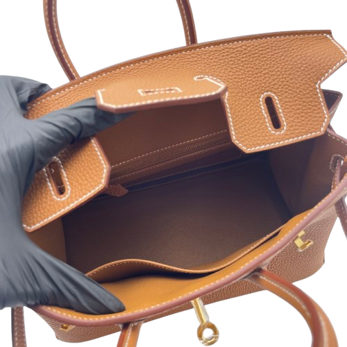 プレオウンド エルメス バーキン 25 ゴールド トゴ ゴールド金具 W刻印