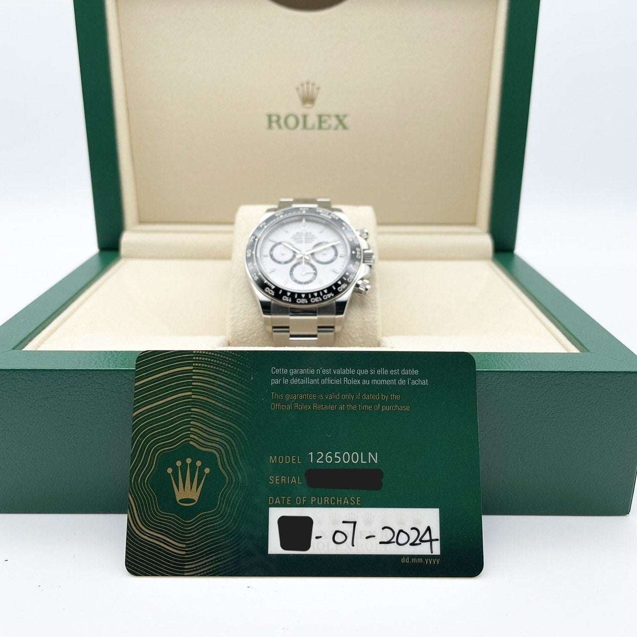 プレオウンド ロレックス デイトナ 126500LN ホワイト 40mm