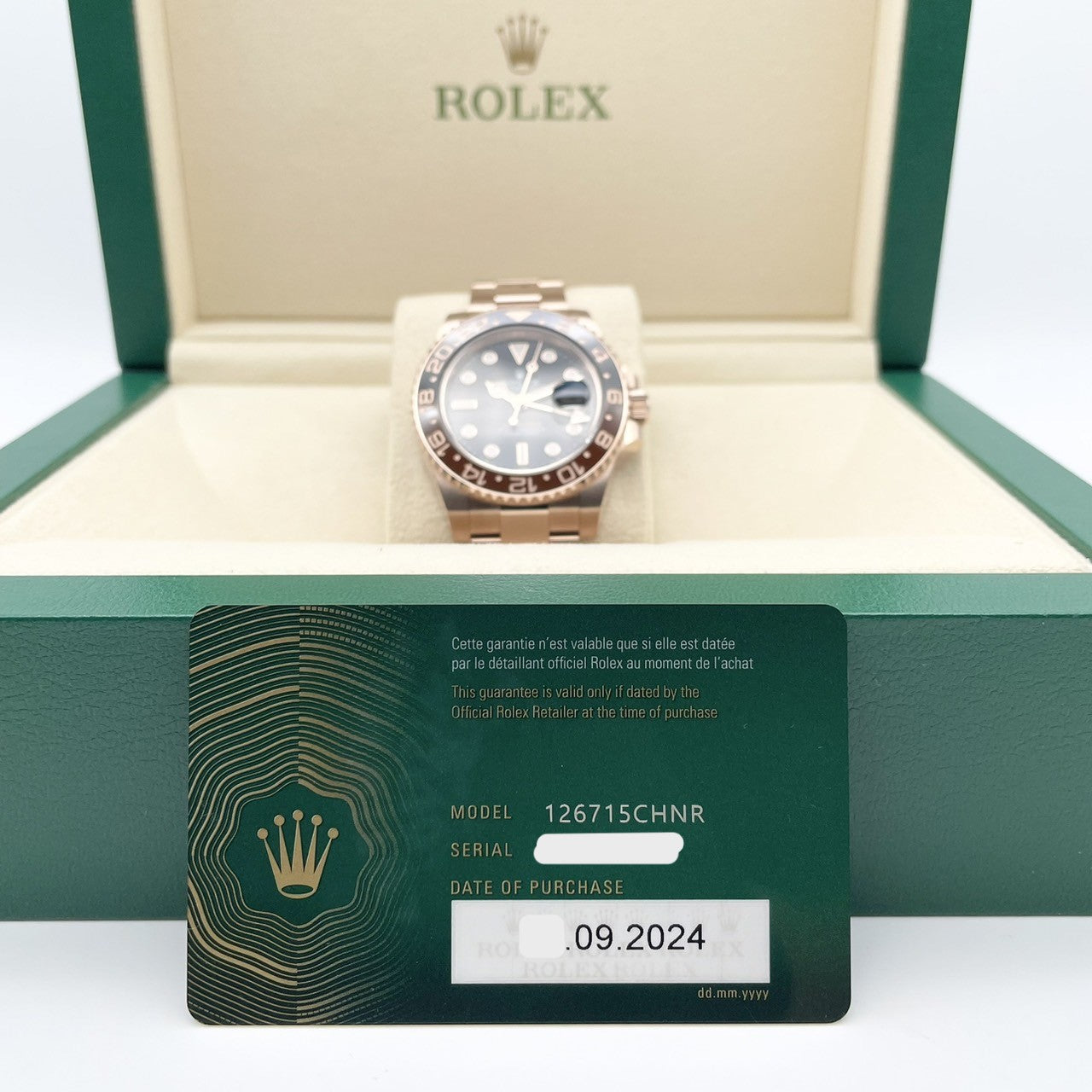 롤렉스 GMT 마스터 II 126715CHNR Black Everros Gold 40mm