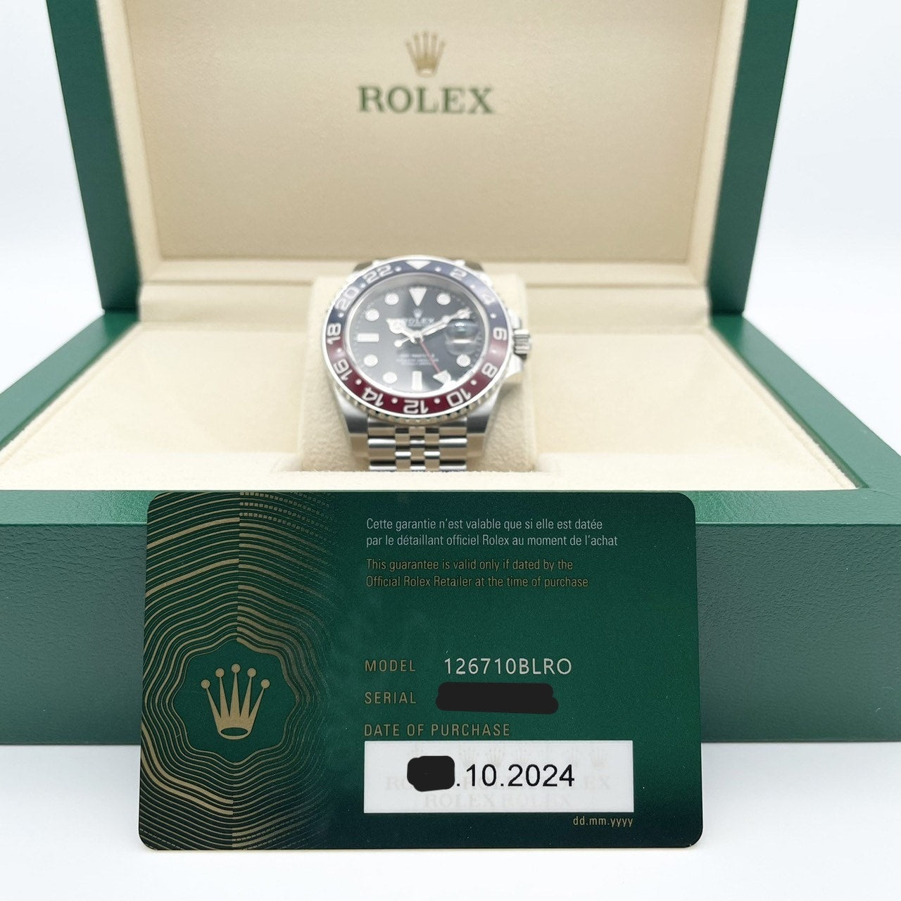 Rolex GMT Master II 126710BLRO Oyster Bracelet Black 40mm