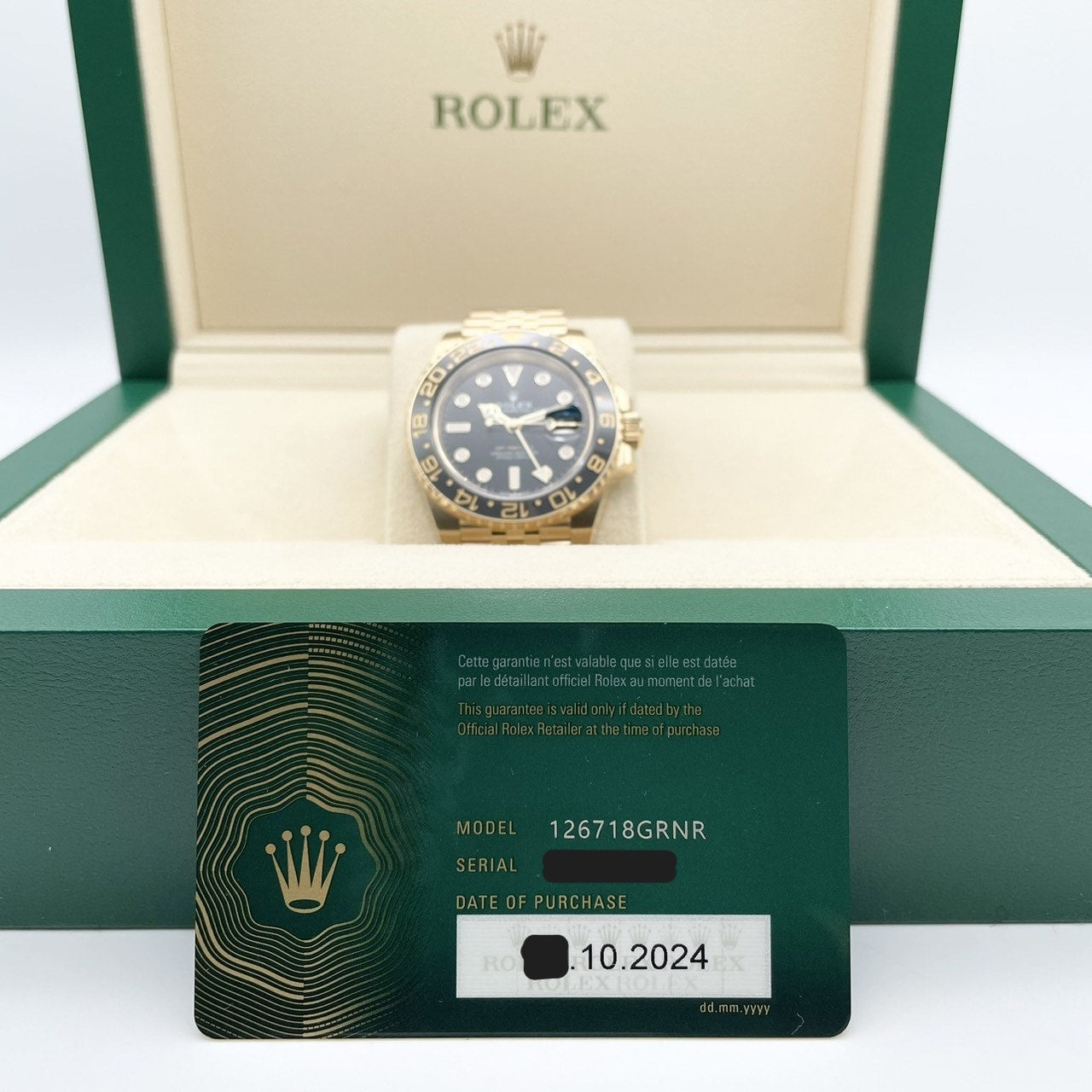 롤렉스 GMT 마스터 II 126718GRNR JUBILEE BRACELET BLACK