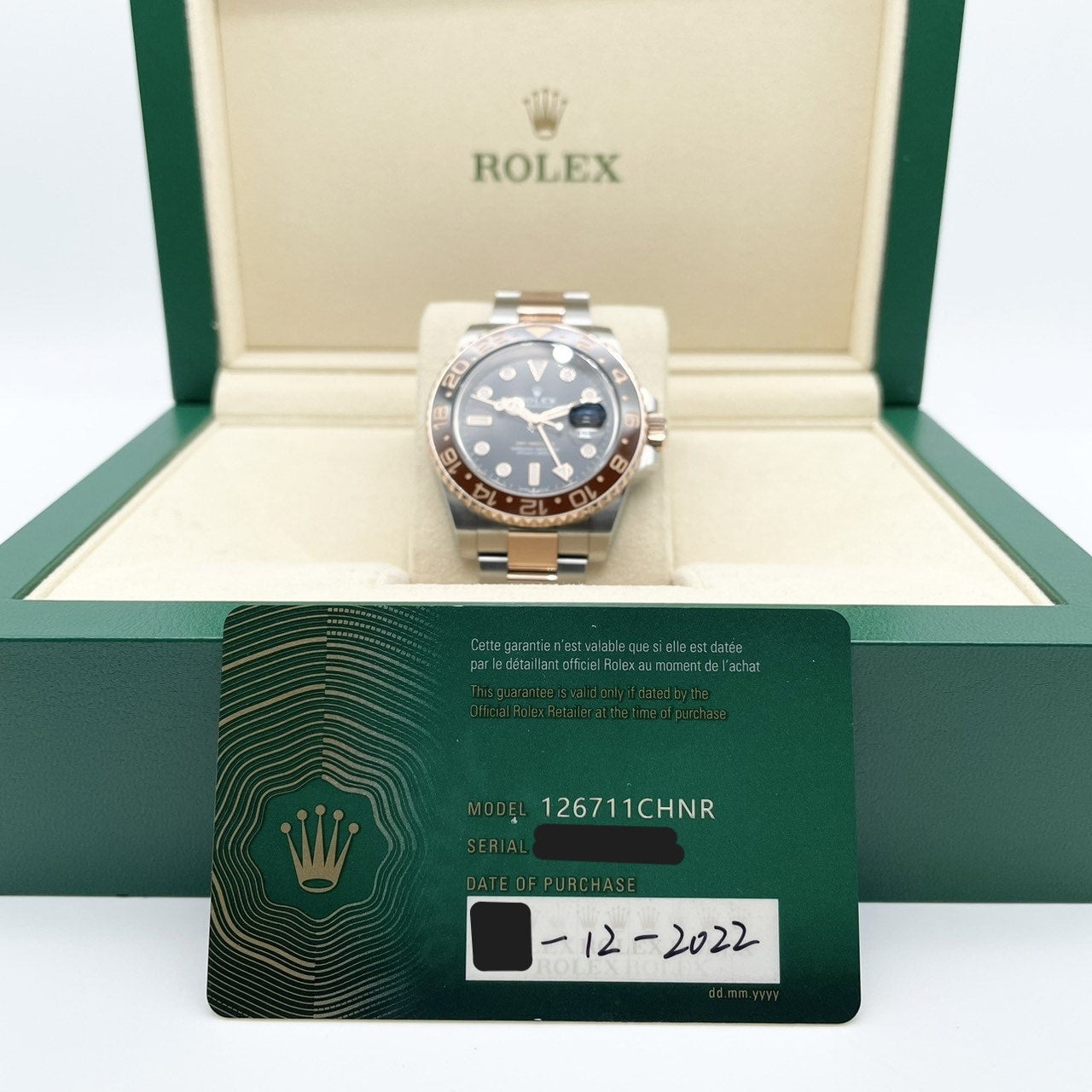 사전 소유 롤렉스 GMT 마스터 II 126711CHNR 검은 40mm